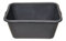 BURI 10x Mörtelkasten 40 Liter Mörtelwanne 60x40cm Mörtelkübel Zementwanne Speiswanne verstärkt extra robust, schwarz aus Deutschland
