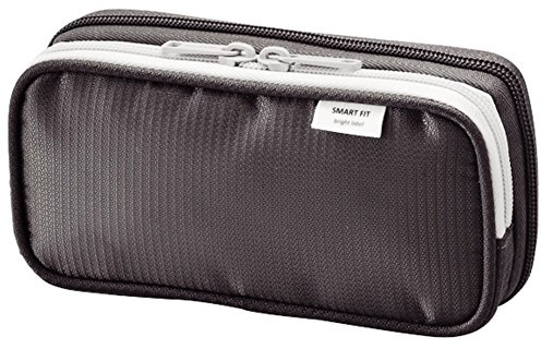 Lihit Lab Etui für zwei Kugelschreiber, schwarz, 8,4 x 17,5 cm (A-7660–24) 3.3 x 6.9 schwarz
