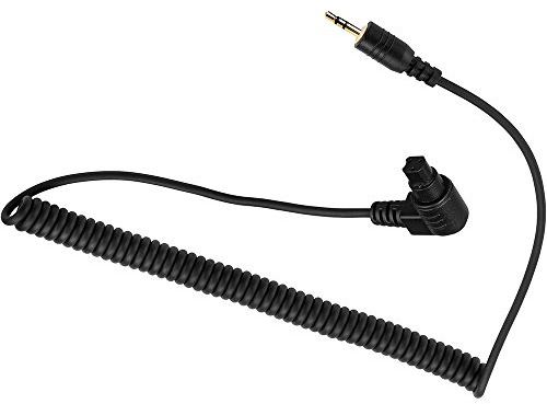 PHOLSY C8 Kamera Fernauslöser Anschlusskabel 2,5 mm Klinke (Kabel, Verbindungskabel) für Auslöser (z.B.Timer-Fernauslöser) und für Canon Kameras - Ersatz für Spiral-Verbindungskabel Canon 2.5mm-N3