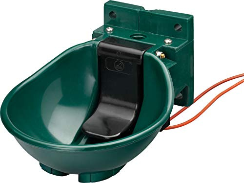 Lister Heizbares Tränkebecken SB 2 H Niederdruck mit Heizkabel 230 Volt / 33 Watt (Frostschutz bis ca. -20°C) - mit Niederdruck-Ventil - Tränke Kuh Kühe Rinder Pferd Pferde Stall