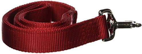 Hamilton Double Thick Nylon Dog Traffic Lead Total Length Including Loop Handle, 1-Inch by 2-Feet, Red