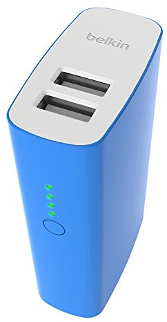 Belkin 4000 mAh Portable Dual USB Rechargeable Battery Pack - Blue