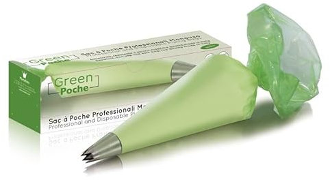 Martellato 50 Piezas Desechables Manga pastelera, 65 cm, Verde