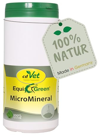 cdVet EquiGreen MicroMineral 1 kg - complément alimentaire pour chevaux, apport minéral 100 % naturel pour chevaux