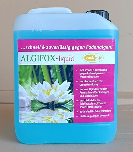 pondovit Algenmittel Algifox-Liquid 5000 ml gegen Fadenalgen Teich Koi
