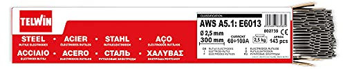 Telwin Elettrodi Rutili Per Saldatura, Grigio, 2.5 mm, 143 Pezzi