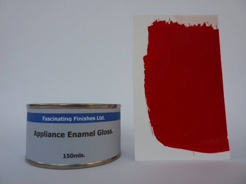 Fascinating Finishes Ltd 1 x 150ml Bright Red Gloss Fridge, Cooker And Appliance Enamel Paint. Heat Resistant