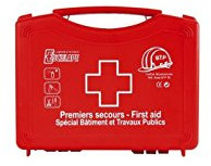 LABORATOIRE ESCULAPE Trousse de premiers secours BTP 5 - pour chantiers de 1 à 5 personnes