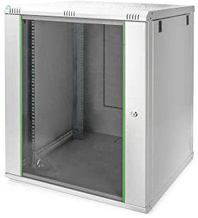 Armadio Di Rete Digitus 19 Pollici 16 U - Montaggio A Parete - Profondità 600 Mm - Carico Massimo 60 Kg - Dynamic Basic - Porta In Vetro - Grigio
