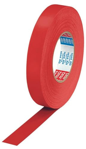 Tesa 04651-00525-00 Cloth Tape Premium 50mx25mm in red, 50 m x 25 mm