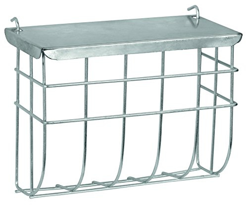 Kerbl Metal Hayrack with Cover, 25 x 17 cm