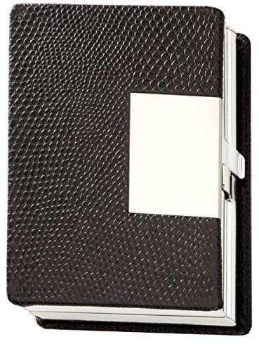 SILBERKANNE Visitenkartenetui Kreditkartenetui 9,5x6 cm Silber Plated versilbert in Premium Verarbeitung