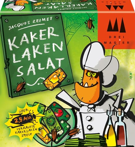 Schmidt Spiele 40839 Kakerlakensalat, Drei Magier Kartenspiel, grün | Drei Magier