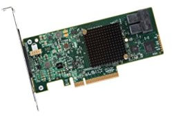 Broadcom LSI MegaRAID SAS 9341-8i - Contrôleur de Stockage (Raid) - 8 Canal - SATA 6Gb/s/SAS 12Gb/s Profil Bas - 12 Gbit/s - Raid 0, 1, 5, 10, 50, JBOD - PCIe 3.0 x8 Multicolore