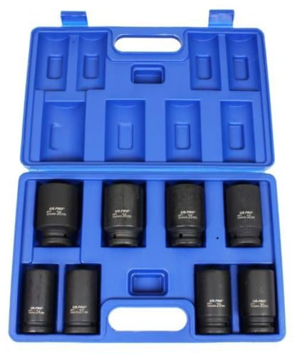 US PRO 8pc 3/4dr 6 Point Deep Impact Sockets Set 24 27 29 30 32 35 36 38mm