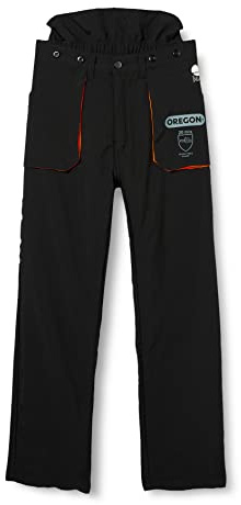 Oregon Yukon Chainsaw Protective Trousers, Protection Type A Class 1, Size 3 XL (XXX-Large, EU 62-64) (295435/3XL) Black