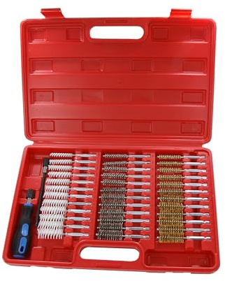 Neilsen CT2572 38pc Mixed Brush Set, 1/4-Inch Hex Shaft, Compatible with Quick Release Drivers and Extensions, Includes Brass, Nylon, and Steel Brushes, 8mm to 19mm Diameter