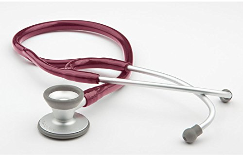 American Diagnostic 606BD Ad scope 606 Ultra Lightweight Cardiology Stethoscope with Tuneable AFD Technology, 28 Length, Burgundy