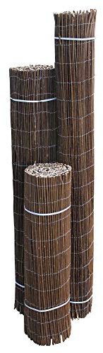 TOP MULTI Weidenmatte Weidenzaun Sichtschutz Schilfrohrmatte Windschutz 1,5m x 5m