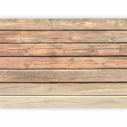 Papier peint murando intissé 200x140 cm Décoration Murale XXL Poster wallpaper Muraux Tapisserie tasseaux Trompe l'oeil imitation de bois tasseau latte adhesif effet mur toile f-A-0440-a-b