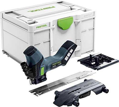 Festool ISC 240 Li EB-Basic Akku-Dämmstoffsäge - 18 V Säge für Dämmung | Präzise 26 mm Hublänge, 240 mm Schnitttiefe, 3000 min-1 Hubzahl & 27 mm Anschluss für die Staubabsaugung