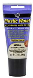 DAP Plastic Wood All Purpose Latex Wood Filler, Natural, 3 Oz (7079800580)
