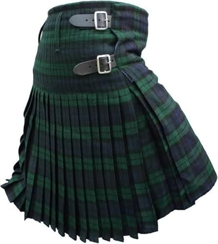 AAR Mens Kilt Scottish Tartan 13oz Highland Casual Kilts for Men 11 Tartans