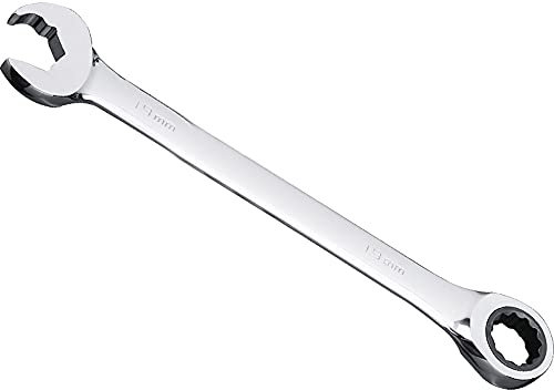 SENRISE Llave de carraca de 22 mm, llave combinada de extremo abierto y anillo métrico abierto y extremo de caja, herramienta para reparación