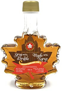 Sirop d'érable ambré bouteille feuille - 100 ml - pur à 100% - Les trésors d'érable
