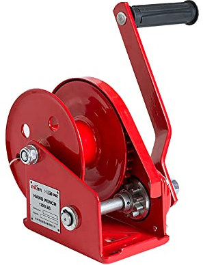 LeTkingok Treuil Manuel 1200LB, Treuil Manuel Autobloquant à Manivelle Et Cabestan, Grue à Double Palier