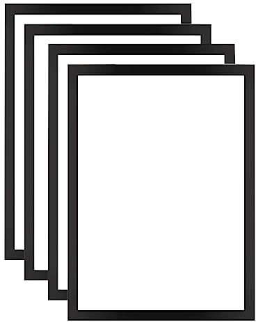 ACONDE 4 marcos magnéticos de 30 x 40 cm para pintura de diamantes, marco magnético para colgar en la pared del hogar, color negro