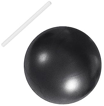 harayaa Kleiner Pilates-Ball, Yoga-Ball, 22,9 cm, robuster Ball, Trainingsball zum Dehnen, Heim-Fitnessstudio, Balance, verbessert das Gleichgewicht, Schwarz