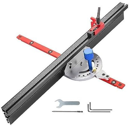 Sega da tavolo Calibro for troncatrice Recinzione for troncatrice in alluminio Marcatura laser for sega a nastro, piallatrici, macchina for punto annodato Lavorazione del legno fai-da-te (Color : 450
