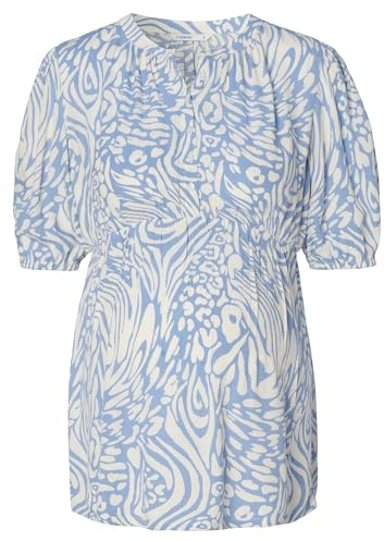Noppies Maternity dam Kensi Nursing blus kortärmad heltäckande tryck blus, Blå – N193, XL