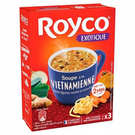 ROYCO - Minute Soup Soupe À La Vietnamienne Étui De 3 Sachets De 20Cl 48G - Trois Articles