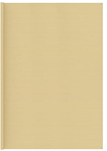 Tidyard Tapis de Tente 400x700 cm Beige, Tapis de Camping Extérieur, Tapis pour Auvent, Tapis de Tente pour Caravane, Tapis d'Auvent de Camping Car