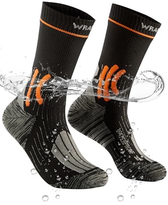 WRAP ME Waterproof Socks for Men, Waterproof Hiking Socks with Breathable Cushion, Outdoor Adventures, Running, Hiking, Water Sports