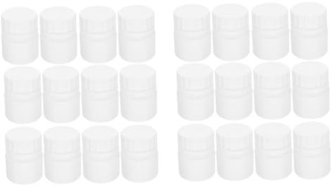 TOKIDNY 24stücke Hdpe Nachfüllbare Pillenflaschen Mit Schraubverschluss Leichte Auslaufsichere Behälter Für Medikamente Pulver Flüssigkeiten Und Kleine Proben