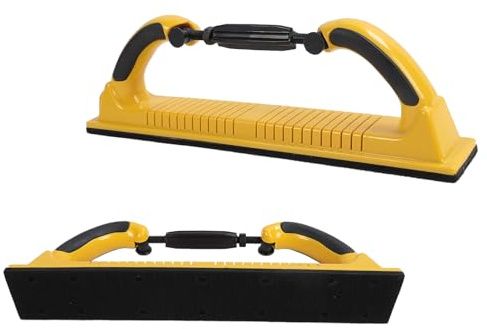 Adjustable Radius Flex Hand Sanding File Block, 2-3/4 X 15-3/4 Longboard Hand Sander Dust Extraction Sanding Block with Backing, Use Continuous Rolls or Sandpaper