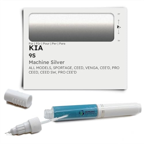 Genuine Colors Lackstift Machine Silver 9S für KIA Silber SPORTAGE CEED Venga CEE'D PRO SW