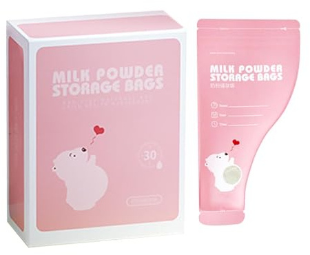 Bolsas de leche en polvo - Bolsas de leche seca, bolsas de almacenamiento de alimentación | 30 bolsas de almacenamiento de alimentos, guardería de día de viaje familiar para niños pequeños, de f