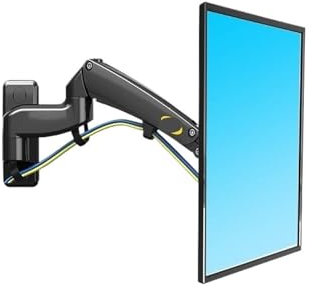 Support mural pour téléviseur avec ressort à gaz réglable pour écrans LCD LED de 24 à 60 Compatible avec F300 F450 F500 Idéal pour TV de 40 à 50