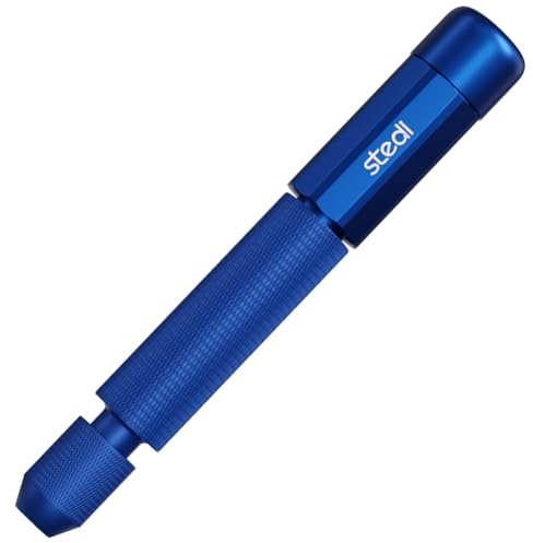 stedi Manual Pin Vise Hand Drill, Model Hobby Making Tools, Ultra-Precision Double Bearings Hand Drill for Gundam, Miniature Military Model, 3D Resin Parts, Blue