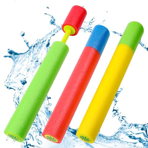 Yooyan Wasserpistole Kinder, Wasserspritzpistole Schaumstoff, Spritzpistole Wasser für Den Sommer im Freien Schwimmbad, Großer Reichweite Wasserpistolen Set, Wasserspielzeug Strand Outdoor