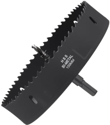 METALLIXITY Kit de Tarauds Bimétalliques 159mm (6-1/4) Taraud M42 Noir | en Acier Rapide avec Mèche Centrale, Clé Hexagonale et Ressort, pour Tôle Métallique, Bois, Plaque Plastique