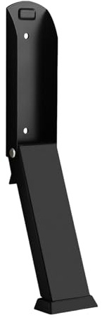 F Fityle Butée de Porte à enfoncer, Support de Porte en Acier Inoxydable, Fixation au Sol, Maintien Ouvert, pour Bureau, buanderie, Garage, Noir