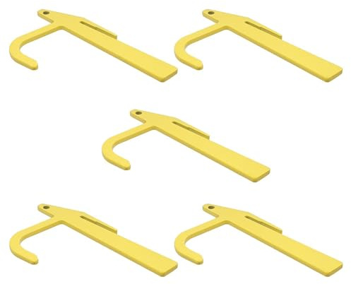 diwedaso 5 Teile/Satz Foldback Schellen Große Assistenten Foto Seil Mit Schellen Feder Klemme Metall Banana Clips Maschendraht Zaun