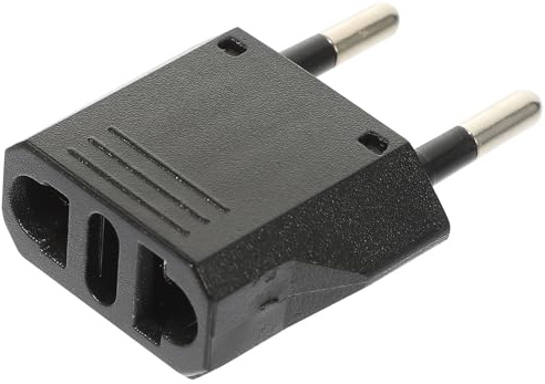MAGICLULU Adaptador de Enchufe Europeo a Americano 6a, Adaptador de Viaje Compacto, Enchufe para Suministro Eléctrico Ac220v, Adecuado para Turismo y Viajes Internacionales