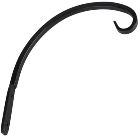 DECHOUS Black Iron Hanging Plant Bracket for Wall Decoration, Sturdy Structure and Rust Resistant Hook Suitable for Flower Baskets and Wind Chimes, Outdoor and Indoor Use