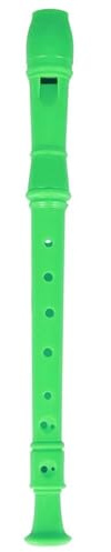 Blockflöjt Professionell Åtta Håls Diskant Lång Flöjt Sopran Blockflöjt ABS Träblåsinstrument(Green Flute)
